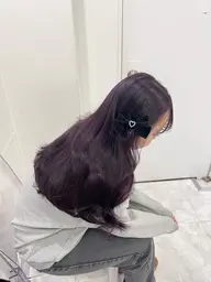 前髪カット💗+ダブルカラー💗+炭酸スパ💗