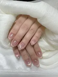 【ロコミ不可】💅🏻オフなしマグネット+ガラスラメフレンチモデル注意事項読む!時間絶対確認