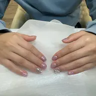 ワンカラ＋2本ストーン埋めつくし