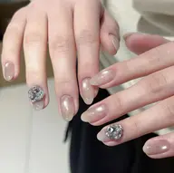 🤲 マグネット＋2個パーツ【ジェルオフ＋500】 🎀 パーツ2個付き♪シンプルなのに可愛さアップ💕