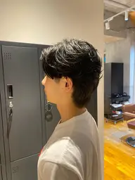 【メンズ限定】カット✂️＋ベーシックパーマ+ウルトラファインバブル🫧+眉カット