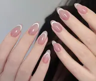 🎀大人気ワンホンネイルマグネットフレンチ ¥7980 🎀