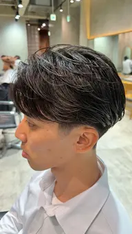「メンズ限定」当店スタイリストカット+フェザーパーマ🌀