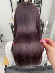 【ツヤツヤ美髪のお得なセットメニュー】ワンカラー➕髪質改善トリートメント🪄 (ロング料金別途)
