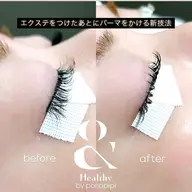 【最新技術LEDマツエク】アンドヘルシーフラット100本10000円→9000円