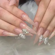 ⑩【キラキラ💎埋め尽くし】チップ長さだし♡ワンカラー+2本埋め尽くし ¥9,580 → ¥8,580