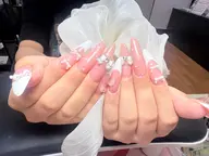 チップ長さ出し キャッツアイネイル💅 オフアリと時間➕30分オフ無料