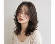 韓国風ミディアムレイヤー🇰🇷💗無料モデル❣️
