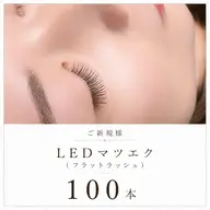 LEDマツエク(フラットラッシュ) 100本
