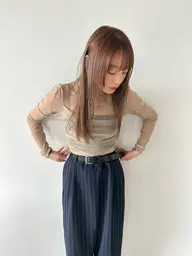 【自然なツヤ髪】🎀縮毛矯正+最上級トリートメント🪷