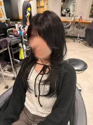 トレンドのザクザクレイヤーカットカラー✨✨　レイヤーカットも得意です✨　💗今話題の韓国系レイヤー任せてください💗