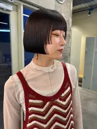 cut、color、アフィア treatmentしっとり質感に!