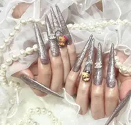 【HAND】オフなし⭐️スカルプ長さ出し10本＋ワンカラーorラメグラ