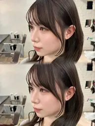 前髪カット+顔まわりの後れ毛カット