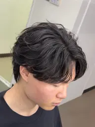 【営業後モデル❕フェザーパーマ🌀】当日予約ok🌟カット+パーマ+ケアトリートメント