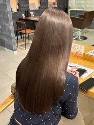 【リピーター様限定】💎話題のケアカラー🩵+Aujua2STEPトリートメント⇒口コミ特典🎁上質トリートメントへUP