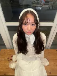 カット+カラー(イヤリングカラー※1ブリーチ)+髪質改善2stepトリートメント🍎🐈. ꙳ ⢁ᐧ ᐧ