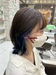 美容学生限定 インナーカラー