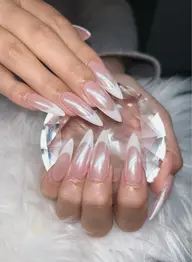 チップ10本長さ出し+フレンチネイル