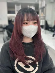 【1日2名限定】❤️‍🔥5分でスタイリングが終わるレイヤー❤️‍🔥＋ケラチンヘアカラー+高濃度ケラチントリートメント