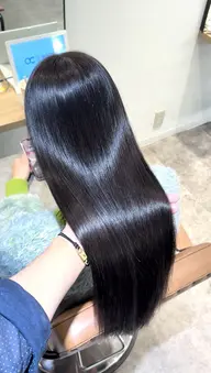【感動の艶髪】🫧カット+髪質改善カラー+美髪縮毛矯正+髪質改善TR