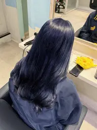 【🌀ブルー系🌀】ブリーチリタッチ➕カラー➕髪質改善トリートメント