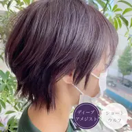 似合わせカット➕プレミアムカラー［10%off］　/ショート/ボブ/ウルフ/ステップカット/レイヤー