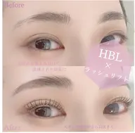 ○HBL ハリウッドブロウリフト&まつげパーマ(まつぱ)10800円/選べるラッシュリフト(パリジェンヌ)11400円○