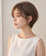 【 ✨️ 平日限定 ✨️】 小顔見えしたい方へ🫧 丸みショート＋ 透明感カラー🪽＋LINKトリートメント