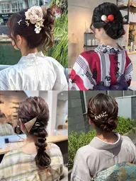 【浴衣・夏祭り前に！】夏ヘアセット🌻