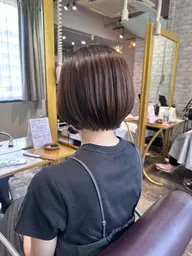 【本日空きあり🌟】丸みショートカット＋艶感ワンカラー＋髪質補修ケア