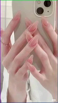 【Nova Basic美フォルム】自爪ワンカラー🩵