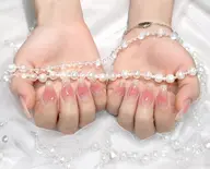 【自爪】マグネット+チークネイル（ベースカラー込み）💕小ストーン10粒付き✨🎀