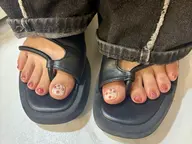 【 オフなし 】フットワンポイントアート✨️🦋💎【¥4900】