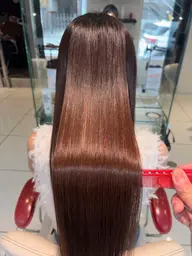 (半永久髪質改善美髪矯正+カラー)カット+美髪矯正+美髪カラー+フルトリートメント