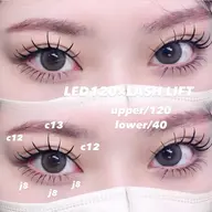 🎀上下マツエク🎀[上120/下40] / 束感コーティング込/LED変更￥800