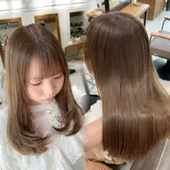 似合わせcut+柔らか透け感color+treatment🤍🪡¥13,300