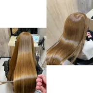 ⚜️ダメージ毛への定番メニュー⚜️カット➕髪質改善メテオ酸性矯正➕イルミナカラー➕毛髪保護補強トリートメント