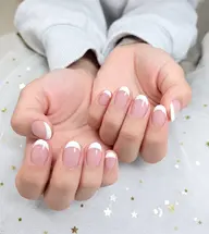 [新規オフ無料]クリアベース　ハンドフレンチネイル　￥6300