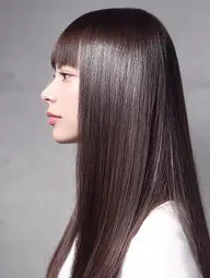 生艶髪ストレート【補強剤込み】巻ける/地毛風/シャキンとしない自然な仕上がり/ブリーチ矯正/美髪矯正/酸熱トリートメント