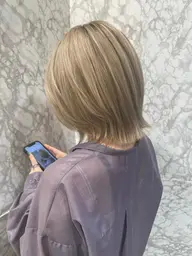 【イメチェン⭐︎】ダブルカラー♡どんなデザインカラーも相談OK(ケアブリーチ1回あり⭐︎)
