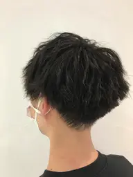 《圧倒的にカッコいい自分に》🎊メンズ カット+ツイストパーマ+眉カット!