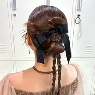 【土日限定】🎀ヘアセット🎀ハーフアップ、シニヨン、編みおろしアレンジ⟡.*