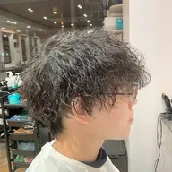 🟦🥈人気No.2🥈メンズカット&波巻きパーマ🌊