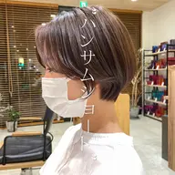 【ショートヘア】ショートカット+カラー¥9900