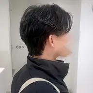 メンズ+パーマ+炭酸シャンプー