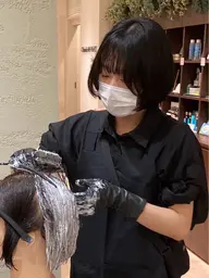 ブリーチ無し、ファッションカラー(黒髪を明るく染めたい方限定)