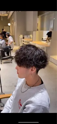メンズカット&波巻きパーマorツイストスパイラルパーマ