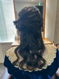 ꒰ঌヘアアレンジ໒꒱· ゚お呼ばれヘア/ライブの現場前に/シニヨン/編みおろし/カチモリヘア🎀