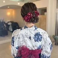【🎐夏限定ヘアセット🎀】カチモリ・編み下ろし・お団子◎